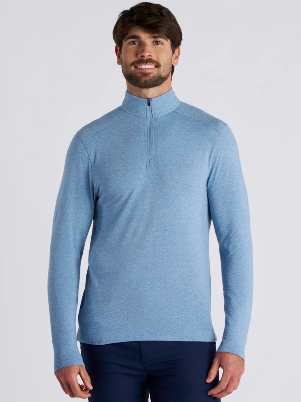 Coolibar Sonora Quarter Zip Long Sleeve UPF 50 Pullover Sweater Men’s Size XL